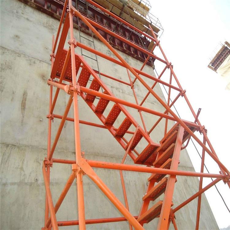 施工人行通道安全爬梯 工地建筑器材 大型安全梯笼 按时发货